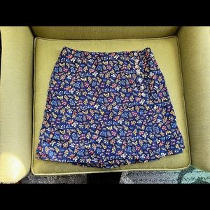 Madewell floral skirt
